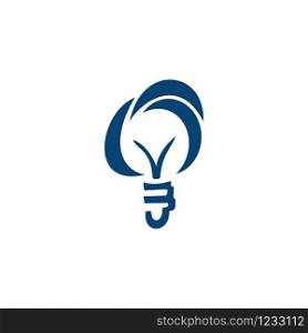 Llightbulb idea logo concept. Lamp electricity icons web design element.