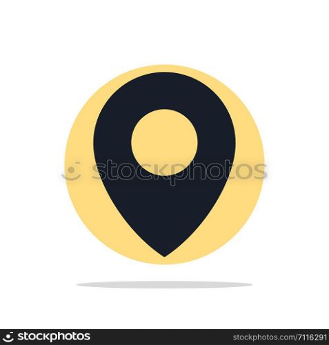 Lo0cation, Map, Pin Abstract Circle Background Flat color Icon
