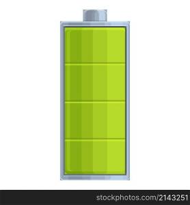 Load battery icon cartoon vector. Charge energy. Full electric. Load battery icon cartoon vector. Charge energy
