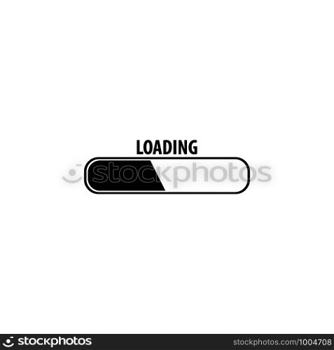 Loading bar icon. Vector eps10 illustration. Web