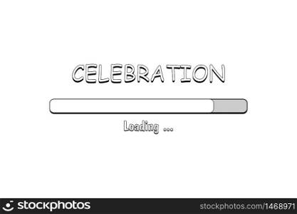 Loading Celebration concept. Loading sign. Line load. Vector illustration.