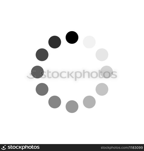 Loading circle icon. Progress loading vector icon. Update icon