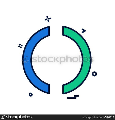Loading icon design vector