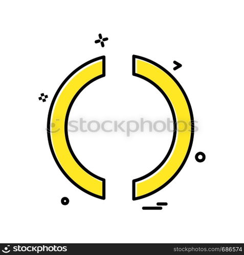Loading icon design vector