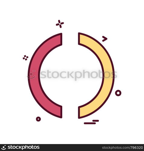 Loading icon design vector