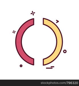 Loading icon design vector