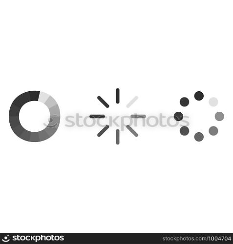 Loading icon sign isolated on white background
