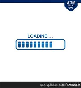 Loading illustration design concept related to load progress indicator