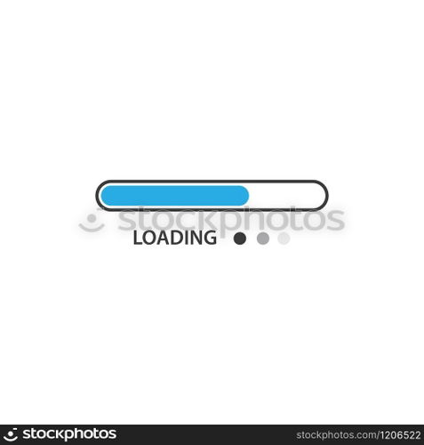 Loading indicator icon vector flat design