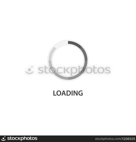 Loading indicator icon vector flat design