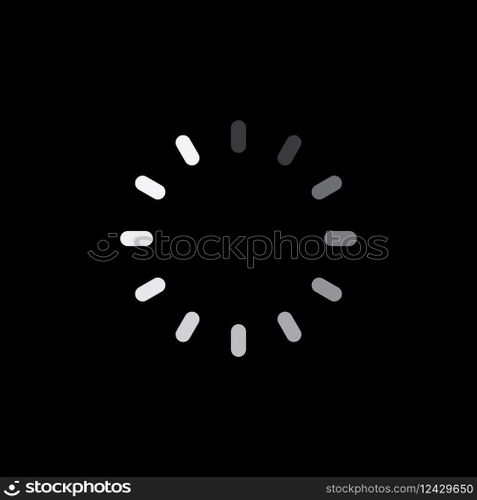 Loading indicator icon vector flat design