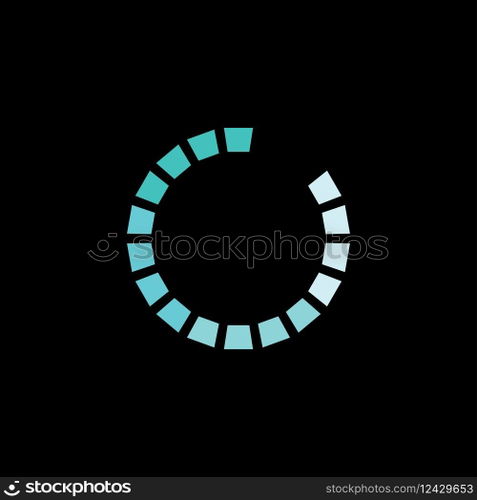 Loading indicator icon vector flat design