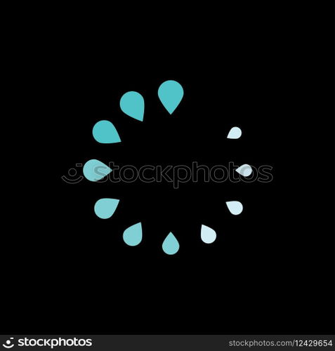 Loading indicator icon vector flat design