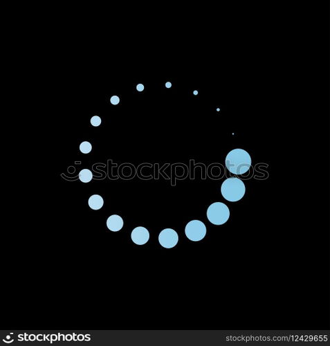Loading indicator icon vector flat design