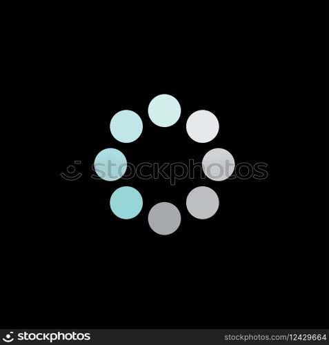Loading indicator icon vector flat design