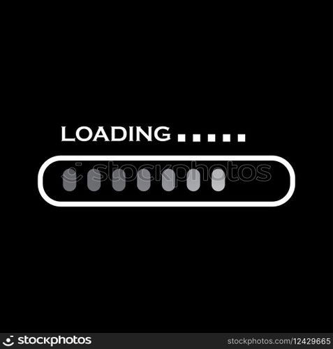 Loading indicator icon vector flat design