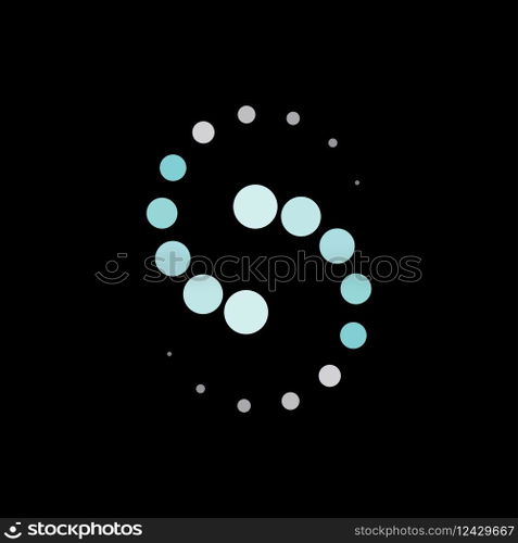 Loading indicator icon vector flat design