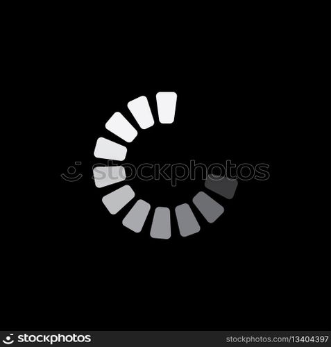 Loading indicator icon vector flat design