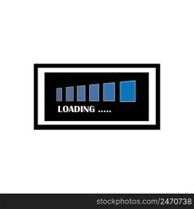 loading or buffering icon logo template design