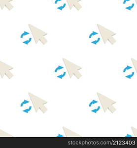 Loading pointer pattern seamless background texture repeat wallpaper geometric vector. Loading pointer pattern seamless vector