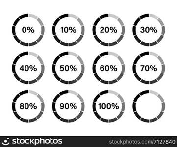 Loading process indicator isolated vector concept design. Technology concept vector design. Progress bar. Circle loader. Vector bright background. Upload download round process. EPS 10. Loading process indicator isolated vector concept design. Technology concept vector design. Progress bar. Circle loader. Vector bright background. Upload download round process.