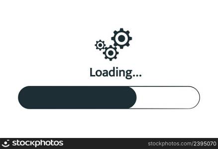 Loading. Progress bar design. Vector illustration. EPS 10. Loading. Progress bar design. Vector illustration EPS