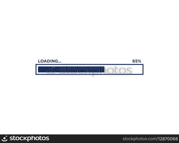 Loading Progress Bar Icon Vector Template
