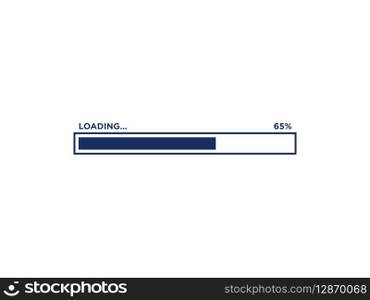 Loading Progress Bar Icon Vector Template