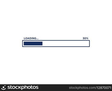 Loading Progress Bar Icon Vector Template