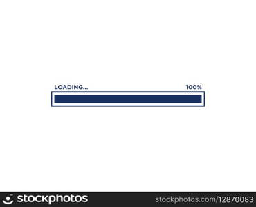Loading Progress Bar Icon Vector Template