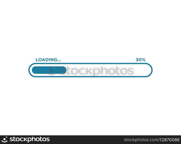 Loading Progress Bar Icon Vector Template