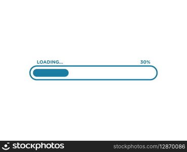 Loading Progress Bar Icon Vector Template
