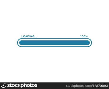 Loading Progress Bar Icon Vector Template