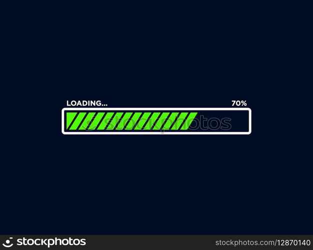Loading Progress Bar Icon Vector Template