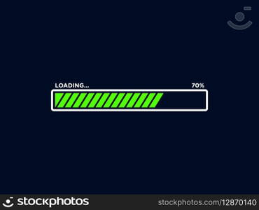 Loading Progress Bar Icon Vector Template