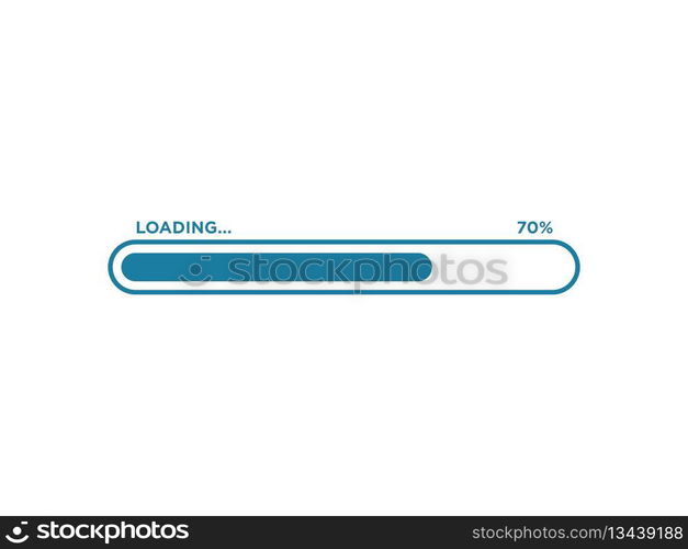Loading Progress Bar Icon Vector Template