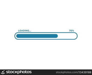 Loading Progress Bar Icon Vector Template