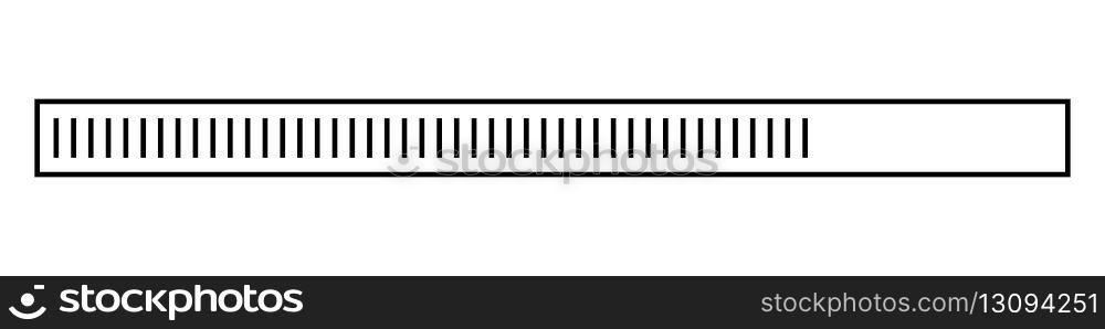 Loading progress bar. Simple loading bar. Progress bar. Data loading bar. Vector illustration