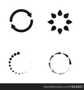Loading vector icon illustration design template