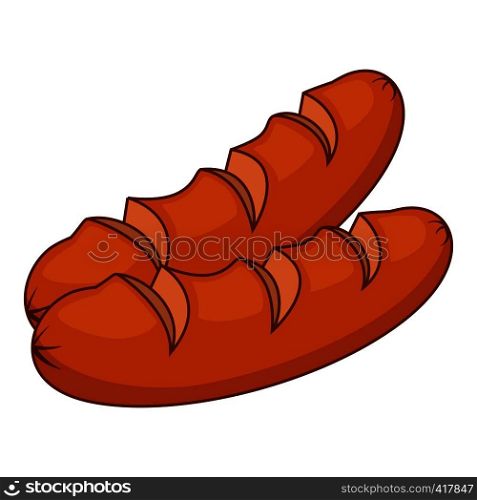 Loaf bread icon. Cartoon illustration of loaf bread vector icon for web. Loaf bread icon, cartoon style