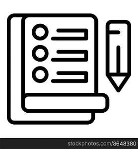Loan contract icon outline vector. Bank payment. Finance time. Loan contract icon outline vector. Bank payment