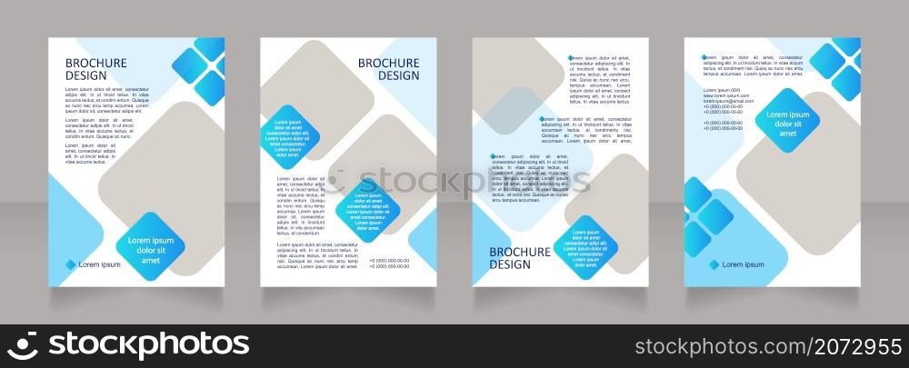 Loan payment interest information blank brochure layout design. Vertical poster template set with empty copy space for text. Premade corporate reports collection. Editable flyer paper pages. Loan payment interest information blank brochure layout design