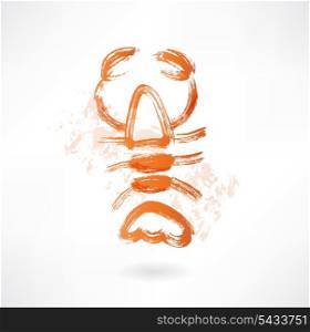 lobster grunge icon