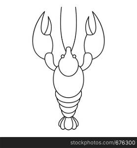 Lobster icon. Outline illustration of lobster vector icon for web. Lobster icon, outline style.