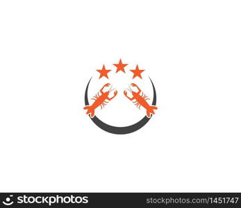 Lobster icon vector illustration