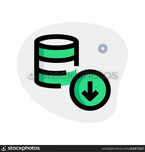 Local storage file download from backup server
