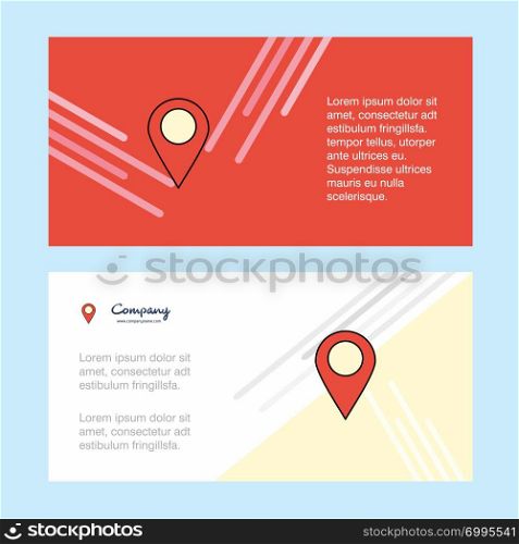 Location abstract corporate business banner template, horizontal advertising business banner.