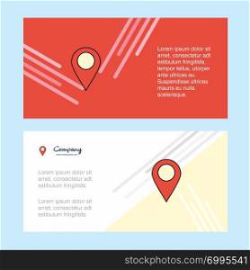Location abstract corporate business banner template, horizontal advertising business banner.