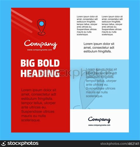 Location Business Company Poster Template. with place for text and images. vector background