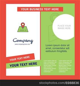 Location Company Brochure Template. Vector Busienss Template